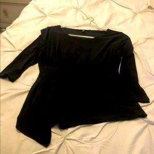 White House Black Market - Black 3/4 sleeve top